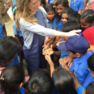 Dr. Bowden working with Save the Children in Bangladesh.