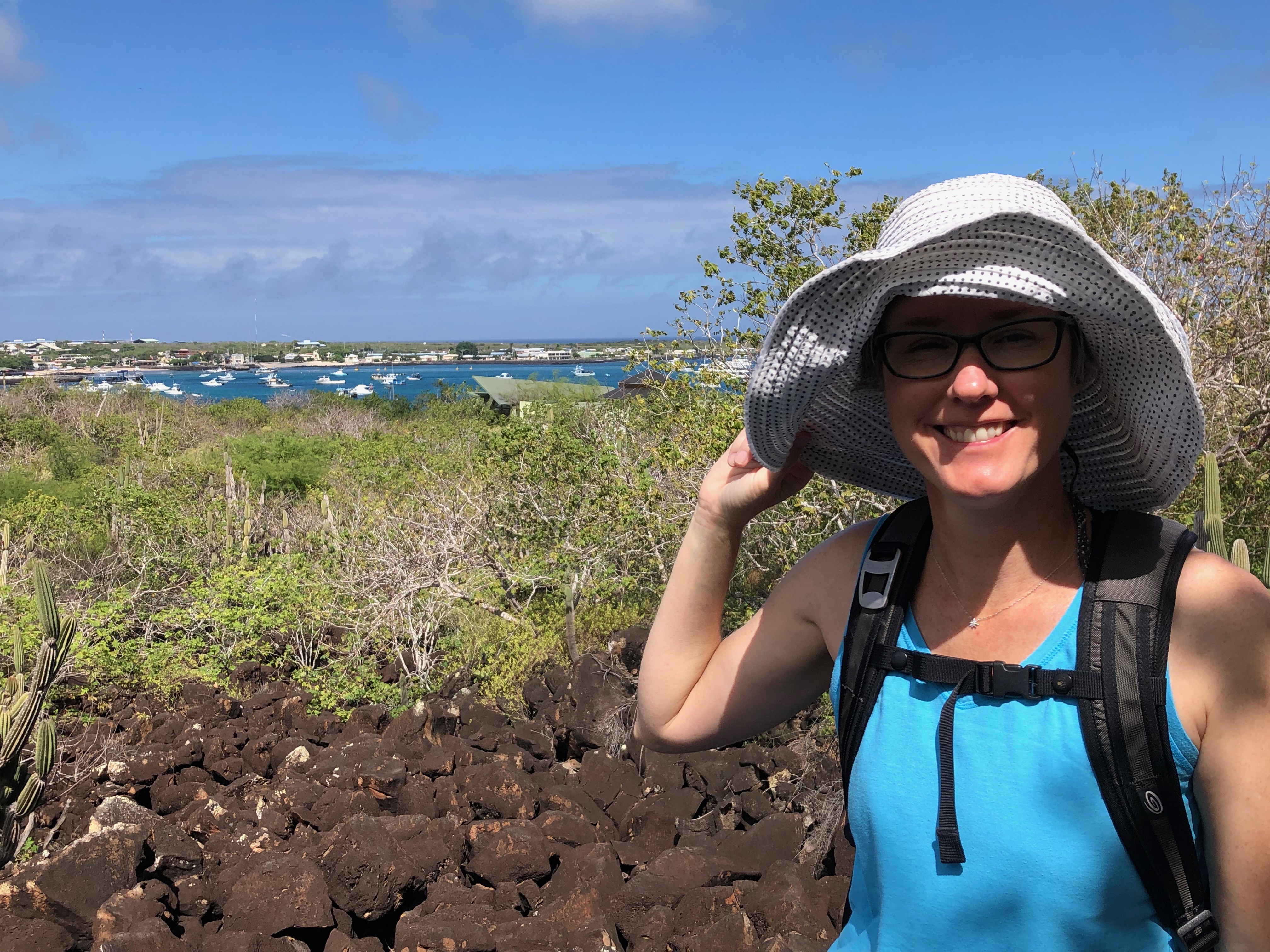 Meg Blanchard went to the Galapagos Islands to provide professional development for teachers