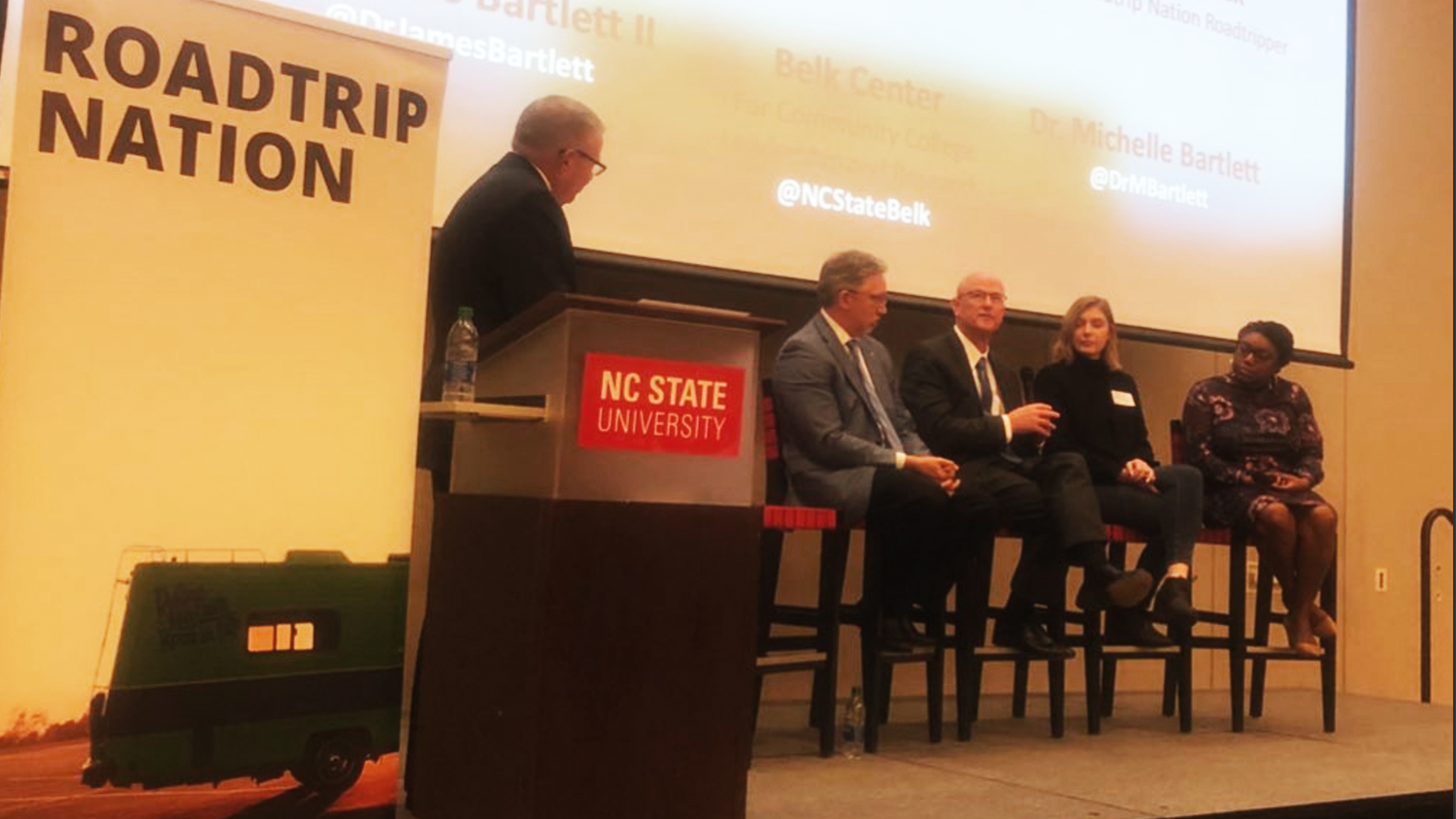 A panel discussion followed a screening of One Step Closer at the NC State College of Education