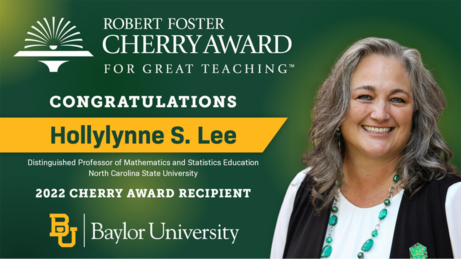 Baylor University congratulates Hollylynne Lee