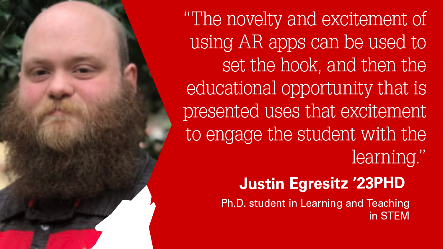 NC State College of Education doctoral student Justin Egresitz