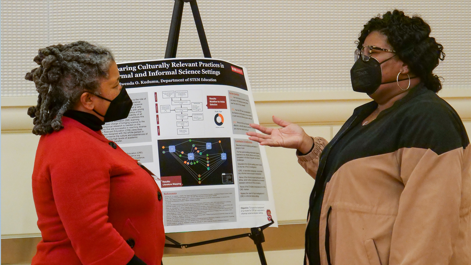 NC State College of Education doctoral student Mwenda Kudumu at the Equity Research Symposium