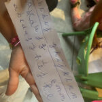 A photo of letters from a daycare in Heredia.