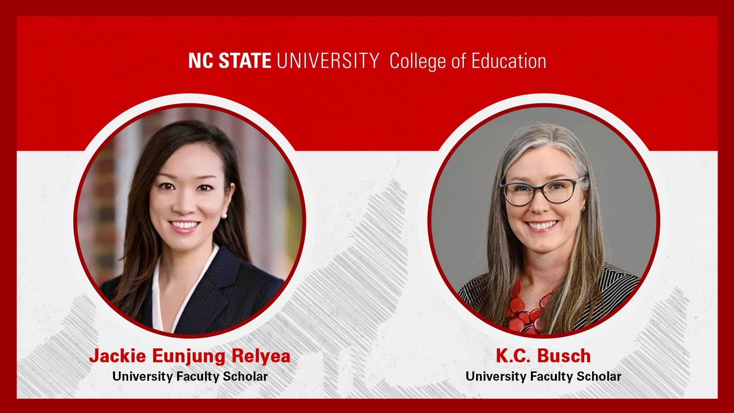 Associate Professor of Science Education K.C. Busch, Assistant Professor of Literacy Education Jackie Relyea Named 2024-25 University Faculty Scholars