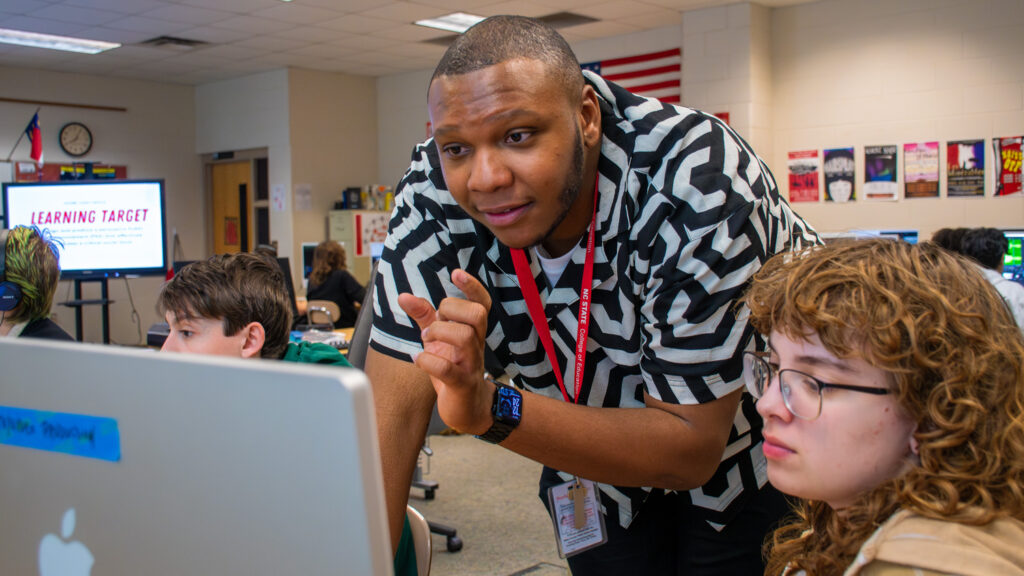 Dre Jordan completing his student teaching