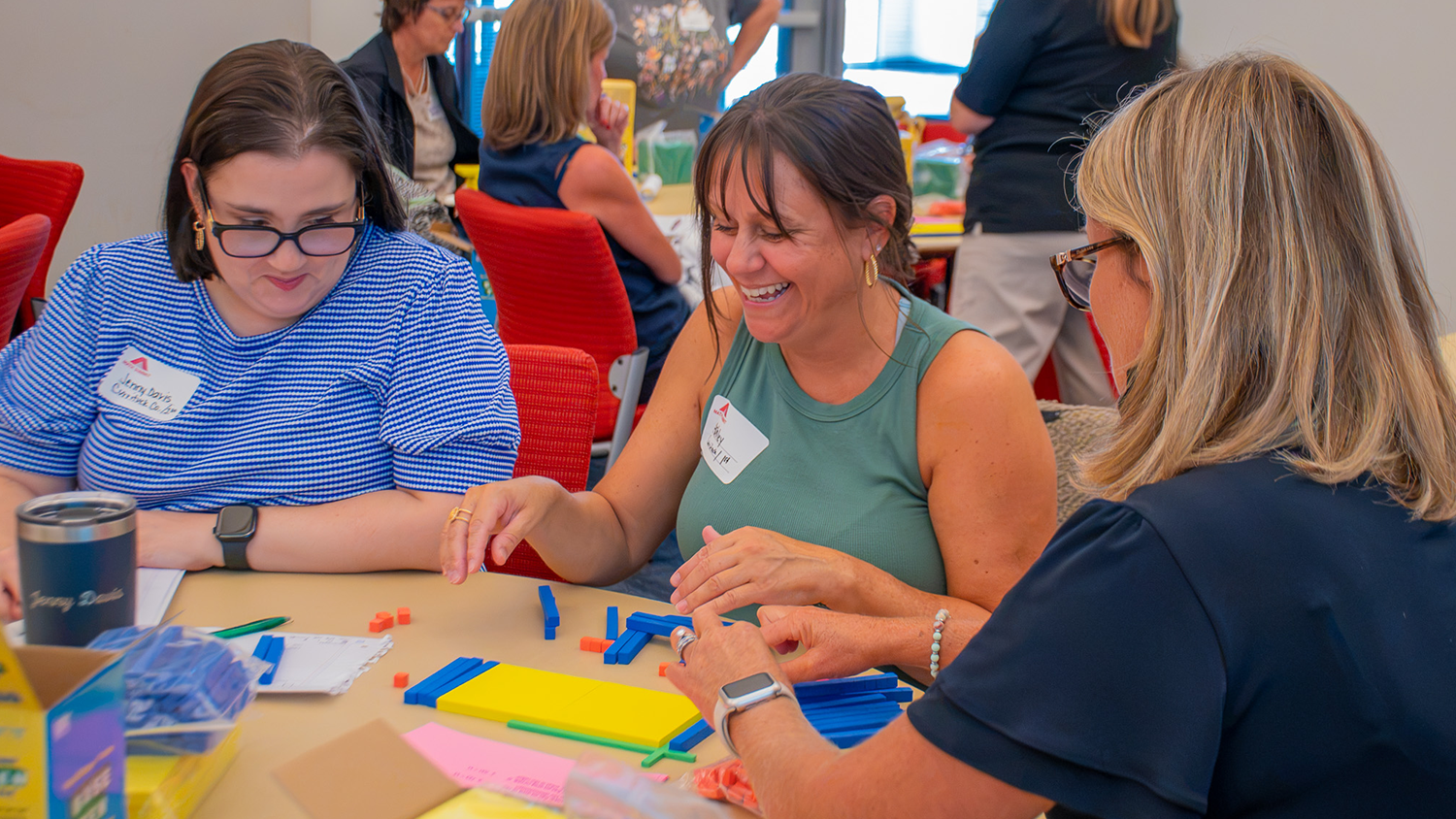 Teachers play a math game during the 2026 Math Summit
