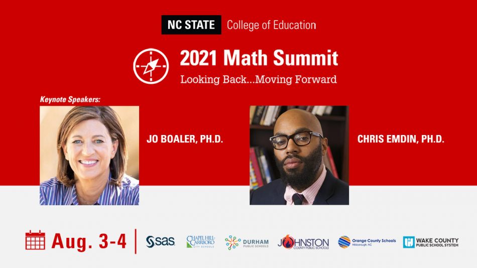 2021 Math Summit with two keynote speakers: Jo Boaler and Chris Edmin