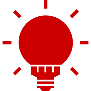 Red Lightbulb icon