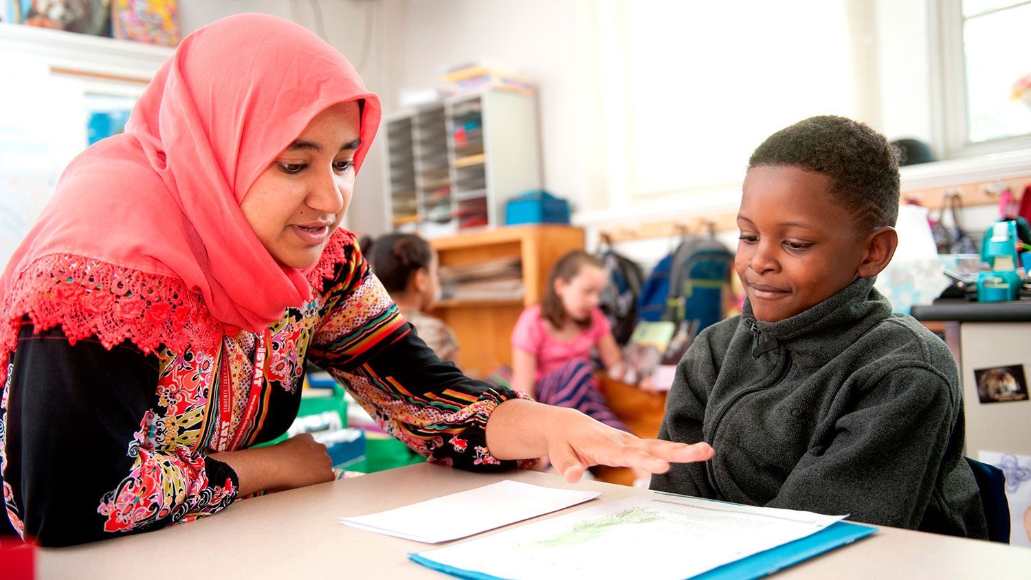 Teacher in the classroom