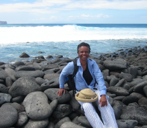 Dr. Marshall in the Galápagos.