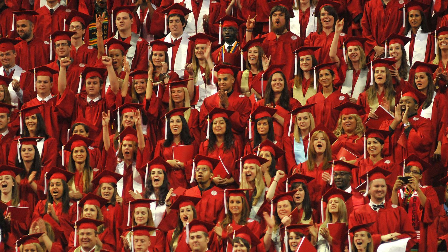 Students at Commencement