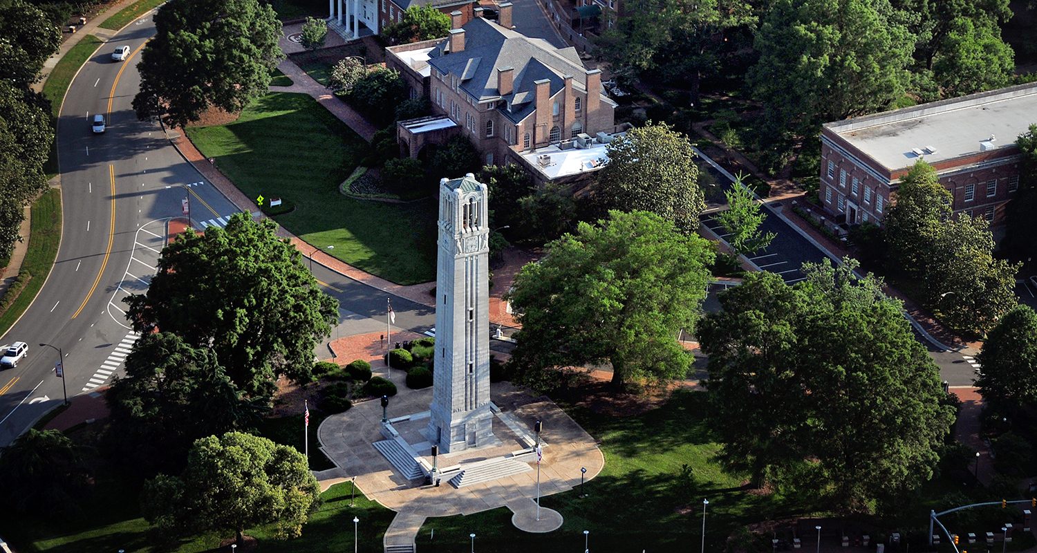 The late afternoon sun cuts across the Belltower.