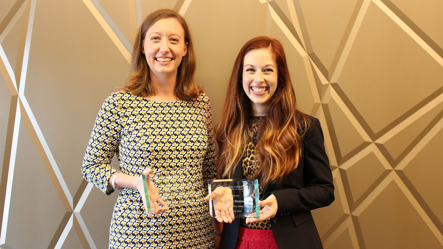 Melissa Whatley with her fellowship award