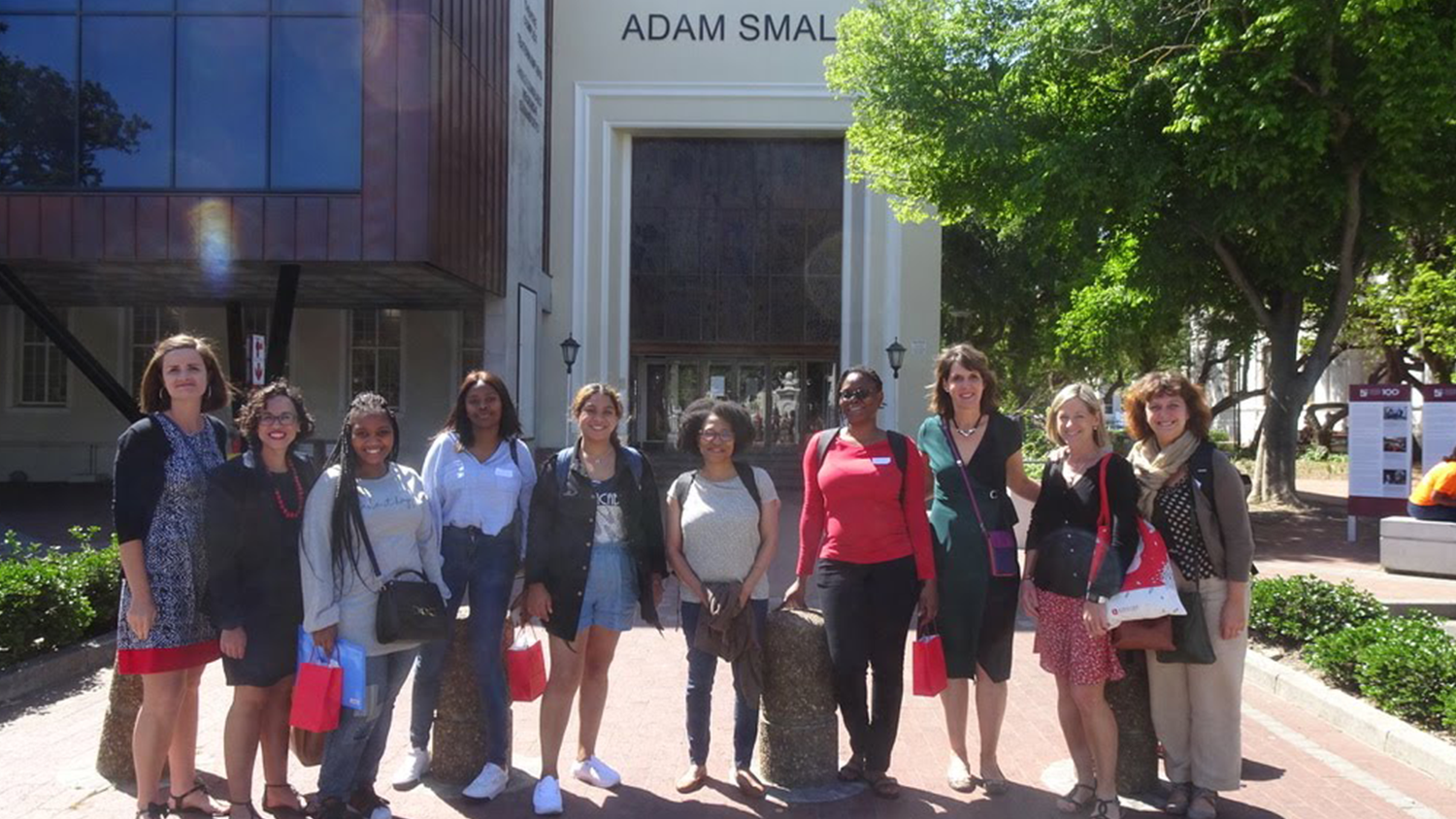 NC State College of Education Associate Professor Angela Wiseman with colleagues during a conference in South Africa
