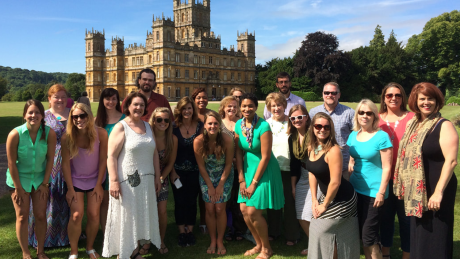 A group of in-service teachers who participated in an overseas professional development trip.