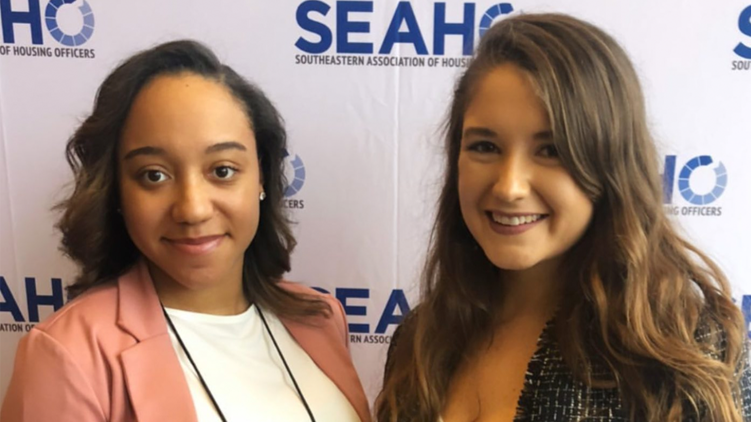 Ileana Garcia (right) accepts the “Outstanding Graduate Student Award”