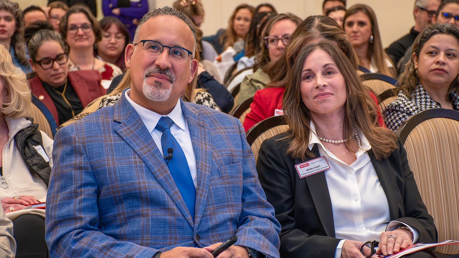 Miguel Cardona and Maria Coady