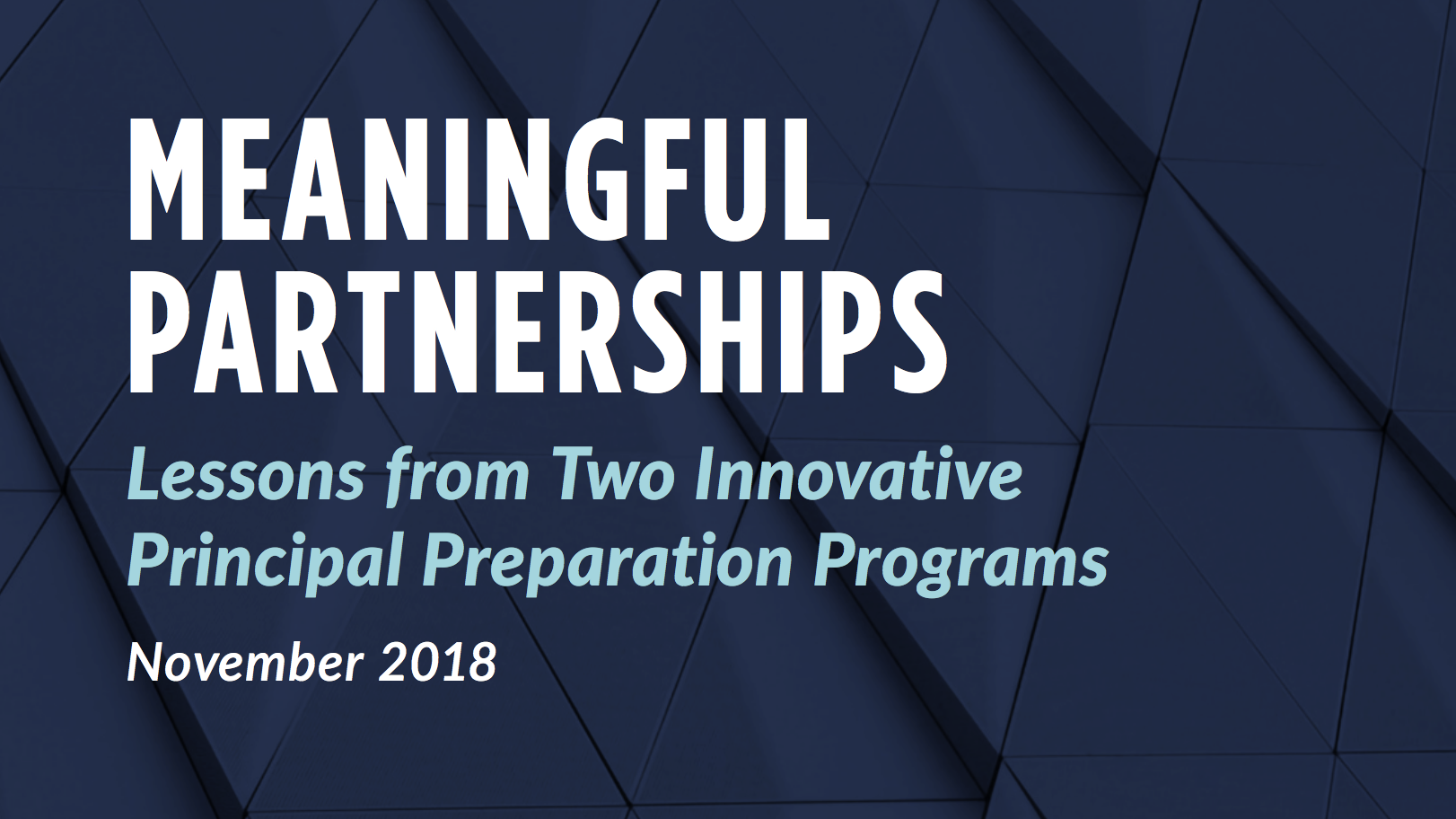The cover of Meaningful Partnerships case study