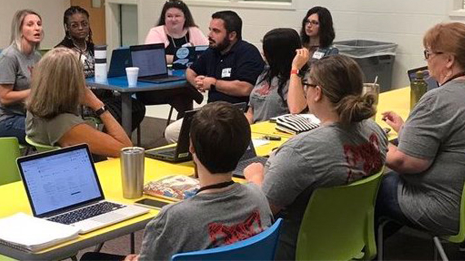 teachers receiving professional development